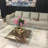 Ruby Glass Top Coffee Table