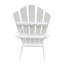 Chaise Adirondack pour enfants en bois pour l'extérieur ou l'intérieur, blanc-1031362046