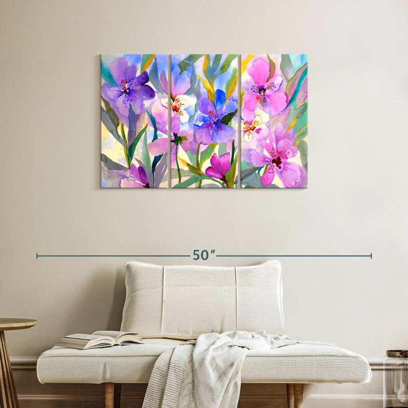 Harnek Iris Fields, 24" H x 38" W