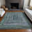 Machine Washable Indoor/Outdoor Xhevrie ACN1725 Teal Rug-1721328007