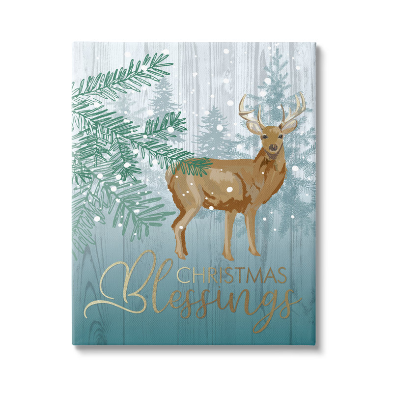 Christmas Blessings, Toile tendue, H 20 po x l 16 po x P 1,5 po