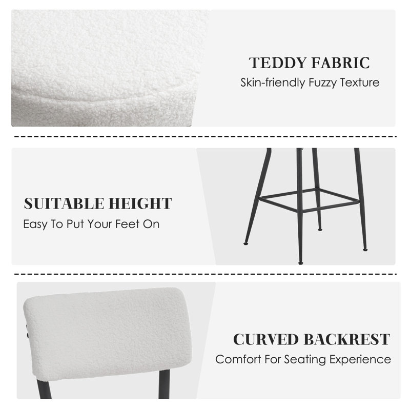 5 PCS Round Bar Table and Bar Stools Set, Clear, White/Black, Black