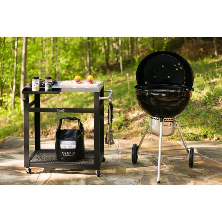 NUUK USA Stainless Steel Folding Grill Stand in the Grill Carts