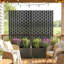 Metal Planter Wall with Trellis and Wheels, Mobile Outdoor Elevated Garden Bed, Dual-Purpose for Privacy Decoration and Planting, with Drainage Holes, Perfect for Climbing Plants, Vegetables, and Vining Flowers – A Must-Have for Garden Enthusiasts-2061264654-2061264656