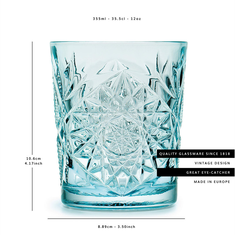 Rüdiger 355ml Drinking Glass Set,  Blue