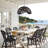 Lucian Outdoor Rattan Pendant Light - 28" Black Large Sculptural 1-Light Polished Handwoven Adjustable Light Fixture For Covered Patio, Porch in Modern, Traditional & Coastal Style-389785424-389785429