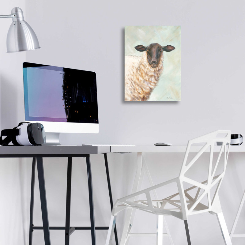 Pam Britton Farm Sheep Acrylic Wall Art, 12" x 16"
