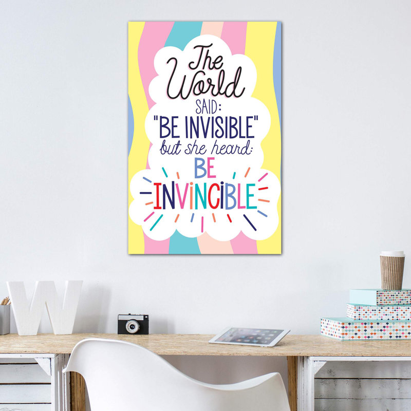 «Everyday Women Power» par Ilis Aviles - reproduction d'art textuel, Toile tendue, Pas de tapis, H 60 po x l 40po x P 1,5 po