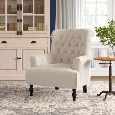 33.5"" Wide Tufted Polyester Armchair -  Alcott HillÂ®, D578C3EBDAAC4AADAD8B6D87C4FB2694