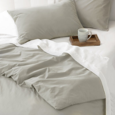 Modern & Contemporary Cotton Percale Duvet Cover