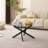 39.37" Glass Side Table with Black Legs