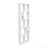 Asymmetrical Display Shelf & Bookcase, 5-Tier, White