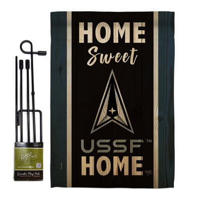 Double Sided 18.5'' H x 13'' W Polyester Flag Set