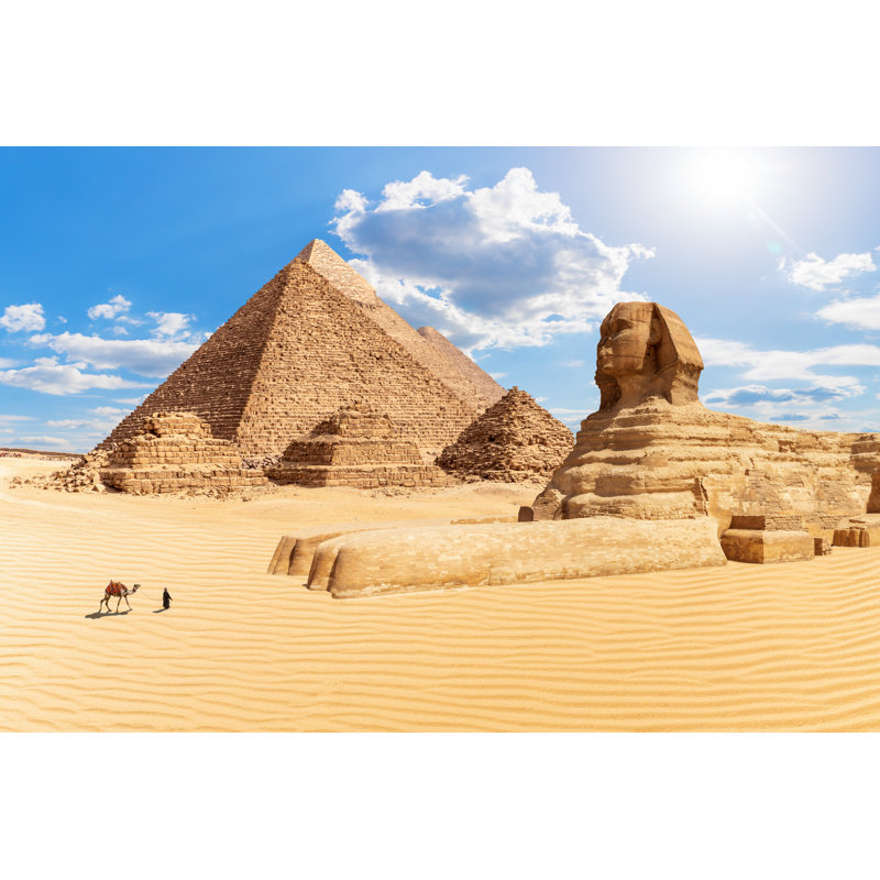 The Pyramids by Anton Aleksenko - Wrapped Canvas Print, 30cm H x 46cm W