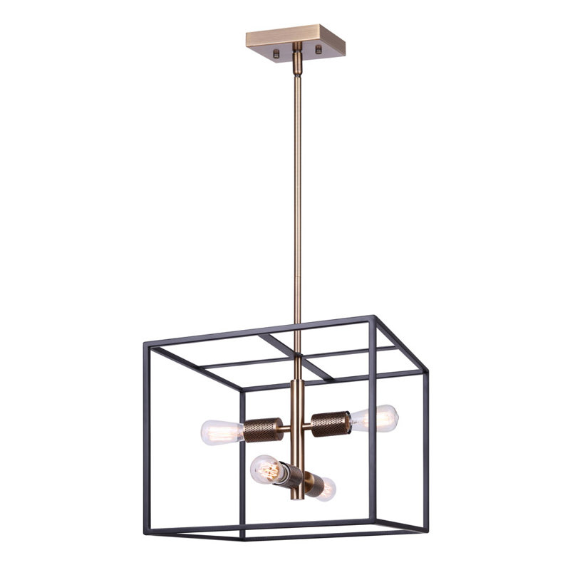 Adalina 4 - Light Dimmable Lantern Square / Rectangle Chandelier