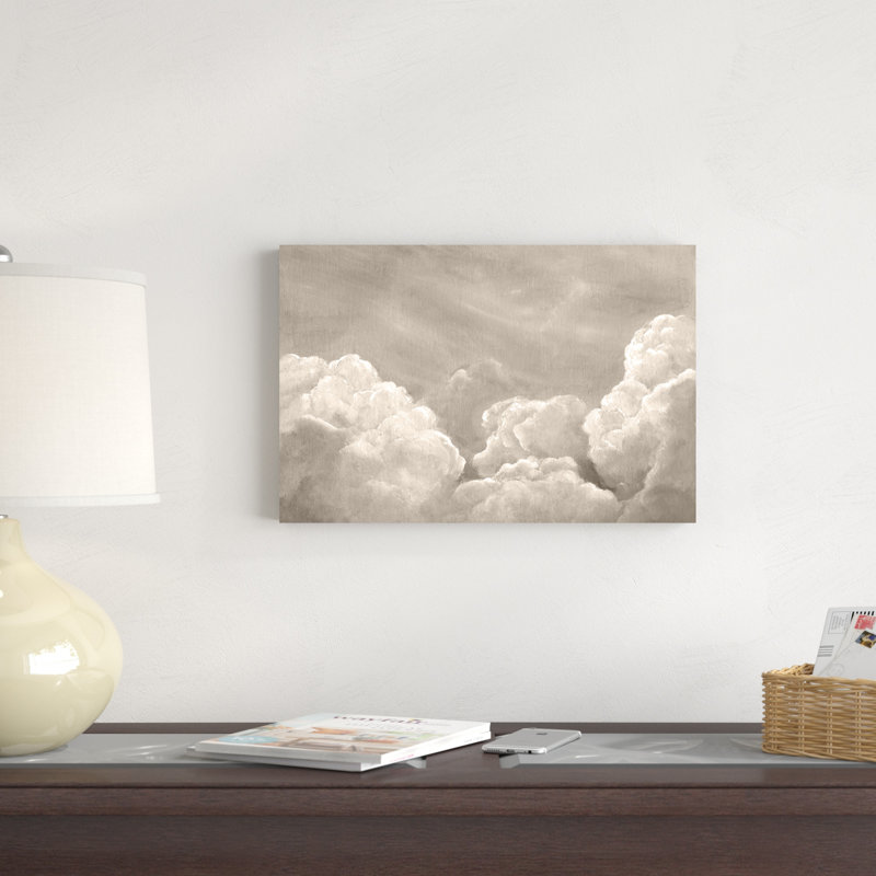 Painted Clouds II, H 12 po x l 18 po x P 1,25 po