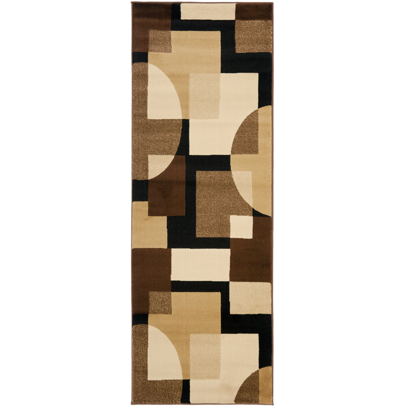 Charis Performance Abstract Rug, Runner 2'4" x 9'
