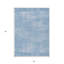 Tapis extérieur lavable abstrait bleu marine et bleu ciel 5 pi x 8 pi