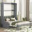 Murphy Bed Wall Bed With Cushion, Bed Frame-1725161441