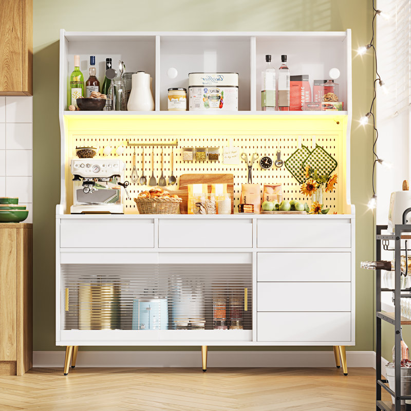 171cm Kitchen Pantry, White