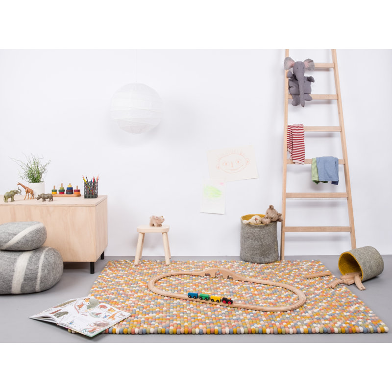 Polka Dots Hand Woven Area Rug, Rectangular 180 x 260cm