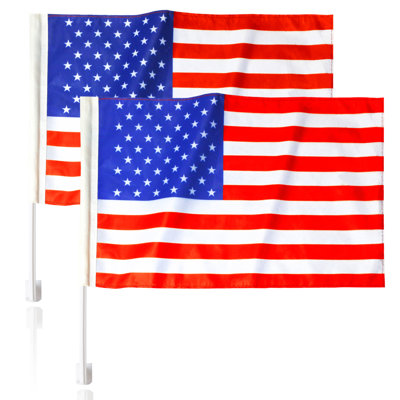 Drapeau américain en polyester 11 x 19 po