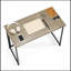 Bureau pliant de 31,5 po pour petits espaces Ebern Designs, aucun assemblage requis-1371094532-1371094534