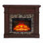 Pièce de foyer électrique cerise avec réglage de la flamme - l 40,94 po x P 11,74 po, H 44,72 po, télécommandée, conception 3D, modèle à réglages réglables Smooth