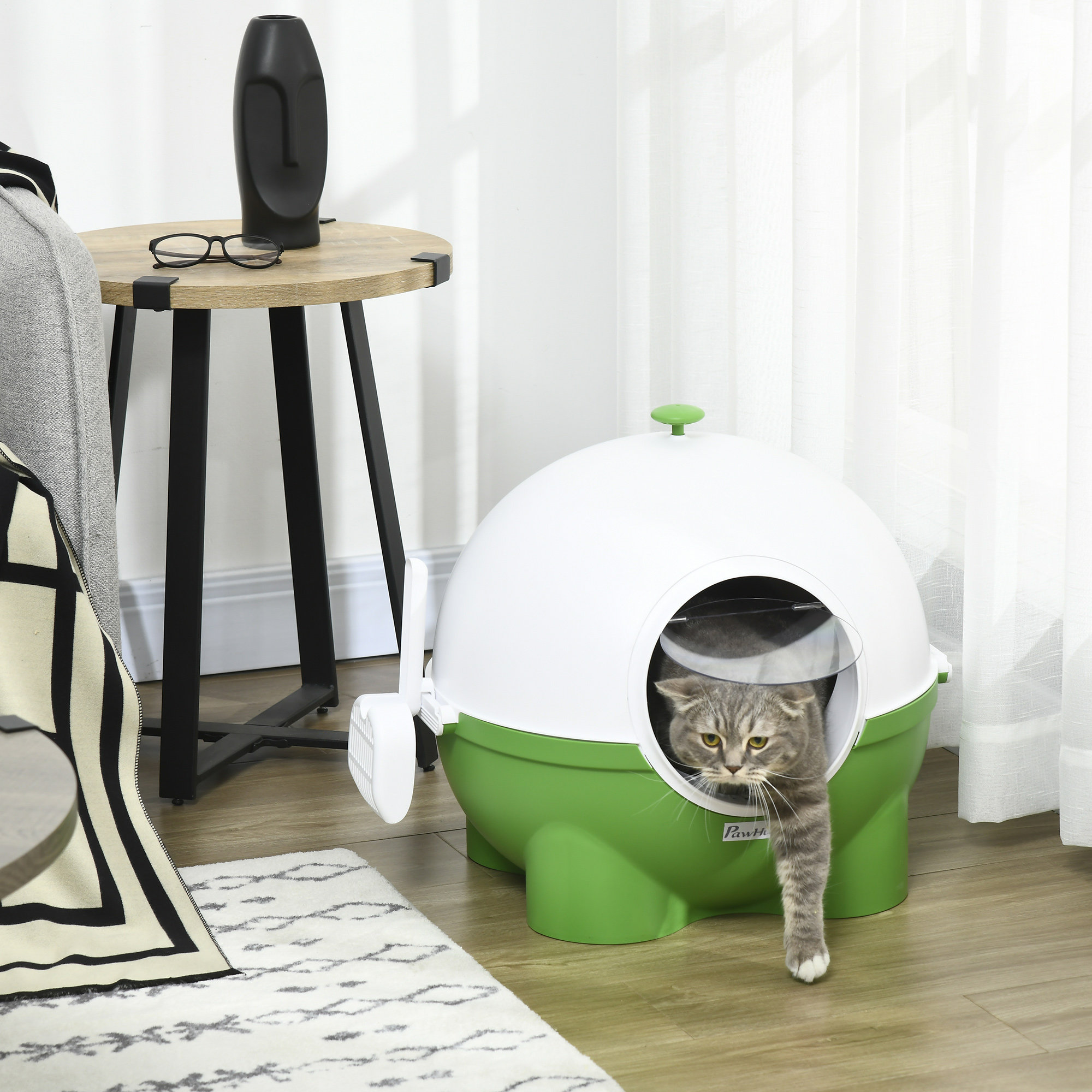 Plastic Litter Box Enclosure with Scoop