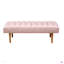 Repose-pieds capitonné en velours Accent Channel-369859760