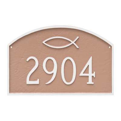 Plaque d'adresse murale sur 1 ligne Prestige