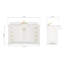 Meuble-lavabo simple en bois massif 61 po Freitas avec plateau en quartz blanc pur 1,5 po, évier central ovale Freitas-618993083-552772636-618993082
