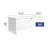 Biohort LeisureTime 210 71.25" L x 31.1" W x 27.9" H Water Resistant Metal Galvanized Steel Deck Box with Lock and Soft Close Hydraulic Lift White-94848101
