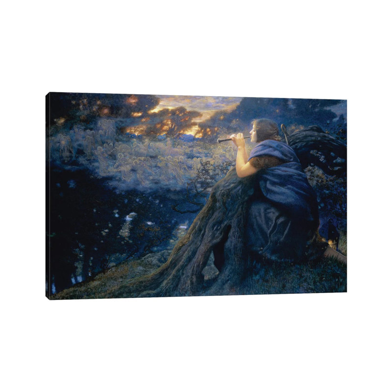 Twilight Fantasies, 1911 by Edward Robert Hughes - Wrapped Canvas Painting, 66.04 cm H x 45.72 cm W x 1.91 cm D