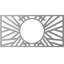 H 16 po x l 8 po x P 5 7/8 po x P 1/2 po Médaillon de plafond architectural en PVC de qualité architecturale, étain antique-40716853-40715036