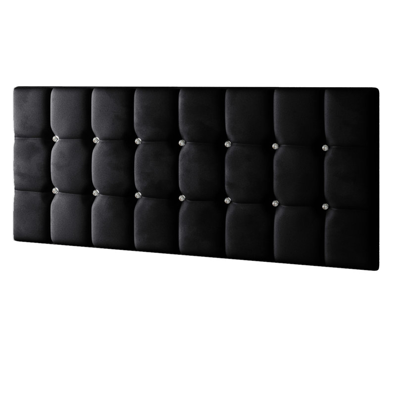 Rochester Upholstered Headboard, Black, Single (3')