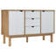 Pleasanton Sideboard OTTA 113.5x43x73 cm Solid Wood Pine-605793941