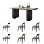 Vintage high-end rectangular dining table set