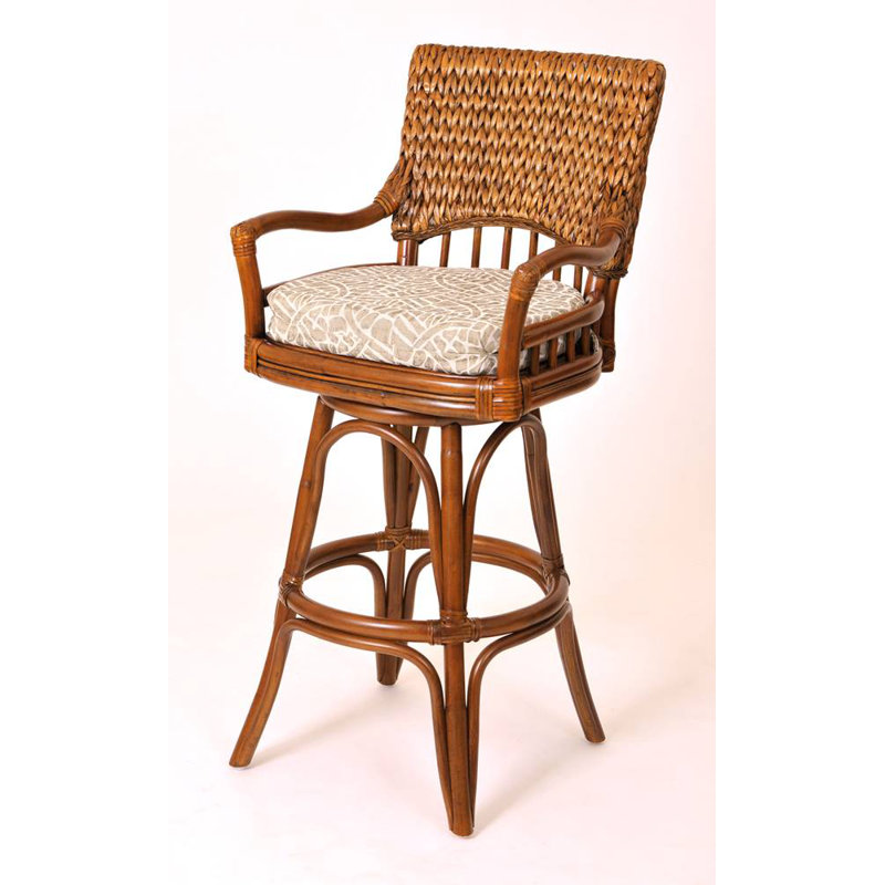 Tabouret pivotant Charrie, Coucher de soleil de Tuvalu, Terre de Sienne, Tabouret de bar (siège d'une hauteur de 30 po)