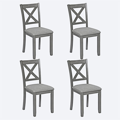 Ensemble de 4 chaises en bois massif
