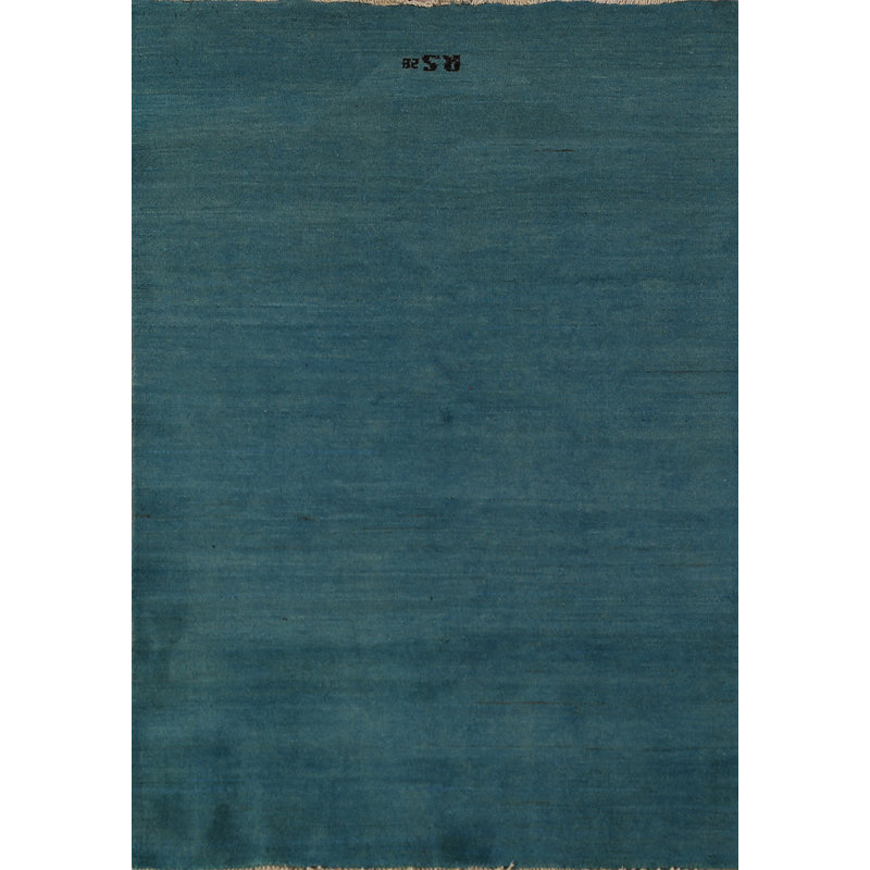 Tapis bleu sarcelle Gabbeh 3 x 5