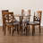 5 - Person Solid Wood Solid Wood Top Four Leg Dining Set-40049664