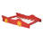 Modern Race Car-Shaped Platform Bed Kids Bed with Wheels-1855030922-1855030921