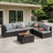 7-Piece Silverts Rattan Patio Set: Slanted Backrest, Weather-Resistant Frame & Cushions-1066037670