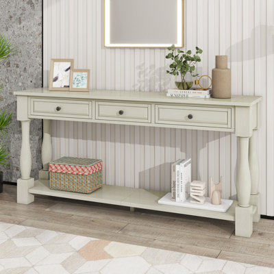 Cervantez Console Table Long Console Table with Drawers and Shelf,entryway table,sofa table