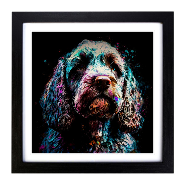 Marlow Home Co. Cockapoo Expressionism - Single Picture Frame Art ...