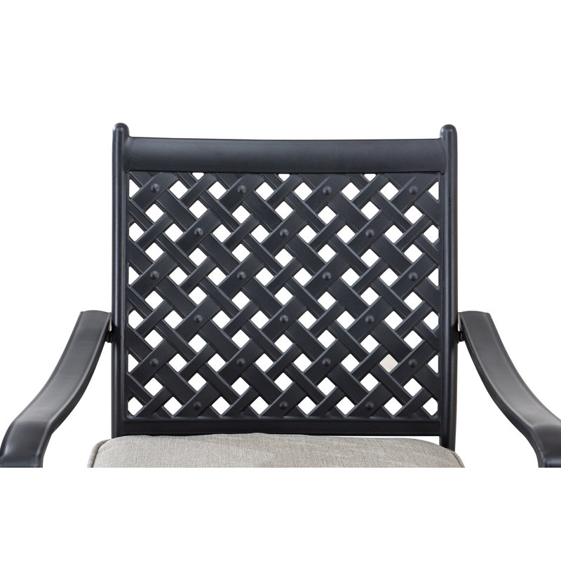 Dining Set Atlanta - 5 Pieces, Black, Tan