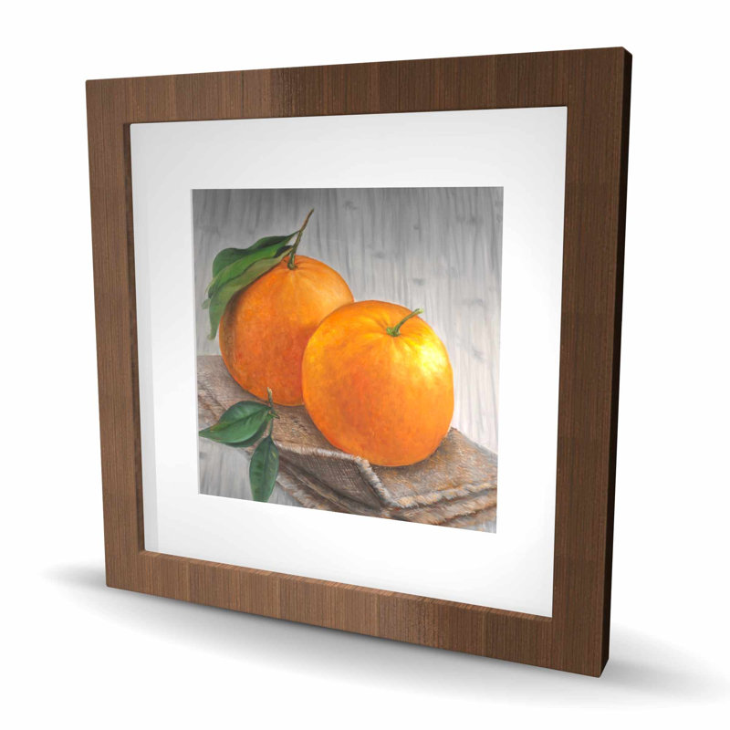 «Two Oranges - Kitchen Hyperrealist», reproduction encadrée | Décoration intérieure