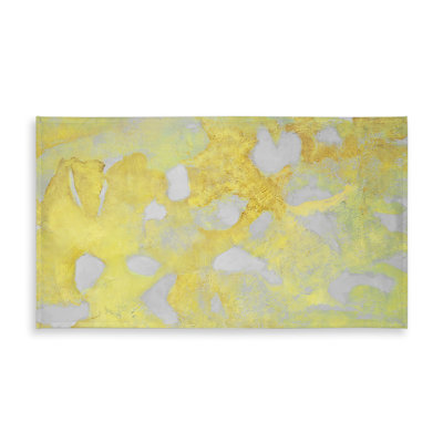 Gold Erosion Gray Shapes Tablecloth - Indoor/Outdoor Decor