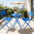 3-Piece Folding Patio Bistro Set – No Assembly, Water-Resistant Metal, Easy Storage-1775182705